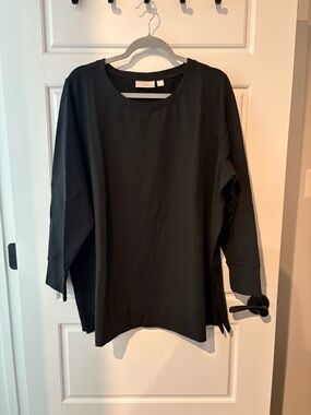 Belle by Kim Gravel Black Long Sleeve Pullover